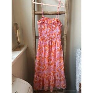 SIENNA SKY PINK KNEE-LENGTH SUMMER DRESS SIZE XS